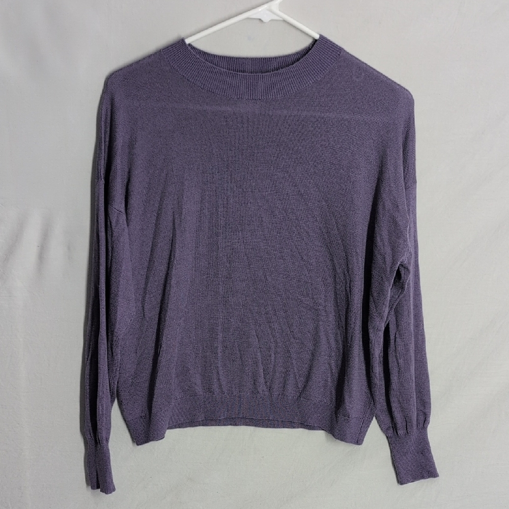 Magaschoni Lavender Crew Neck Sweater - Picture 1 of 4